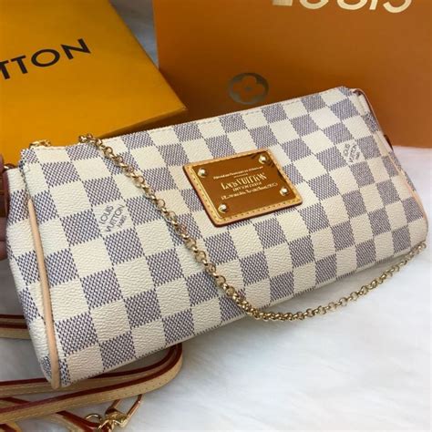 louis vuitton eva clutch damier replica|louis vuitton damier ebene.